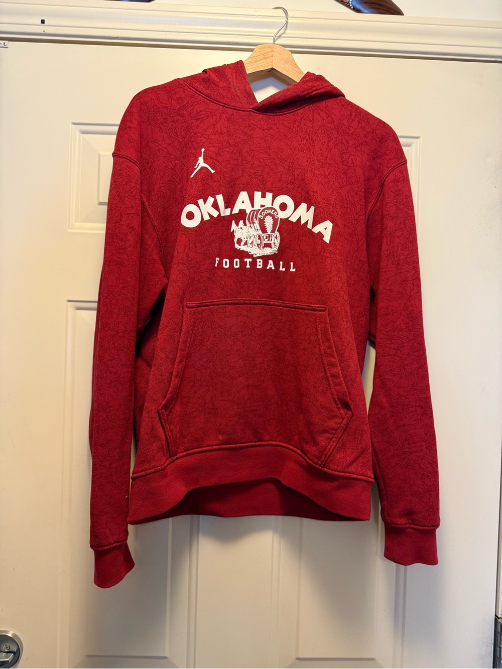 Jordan Red Oklahoma Football Hoodie